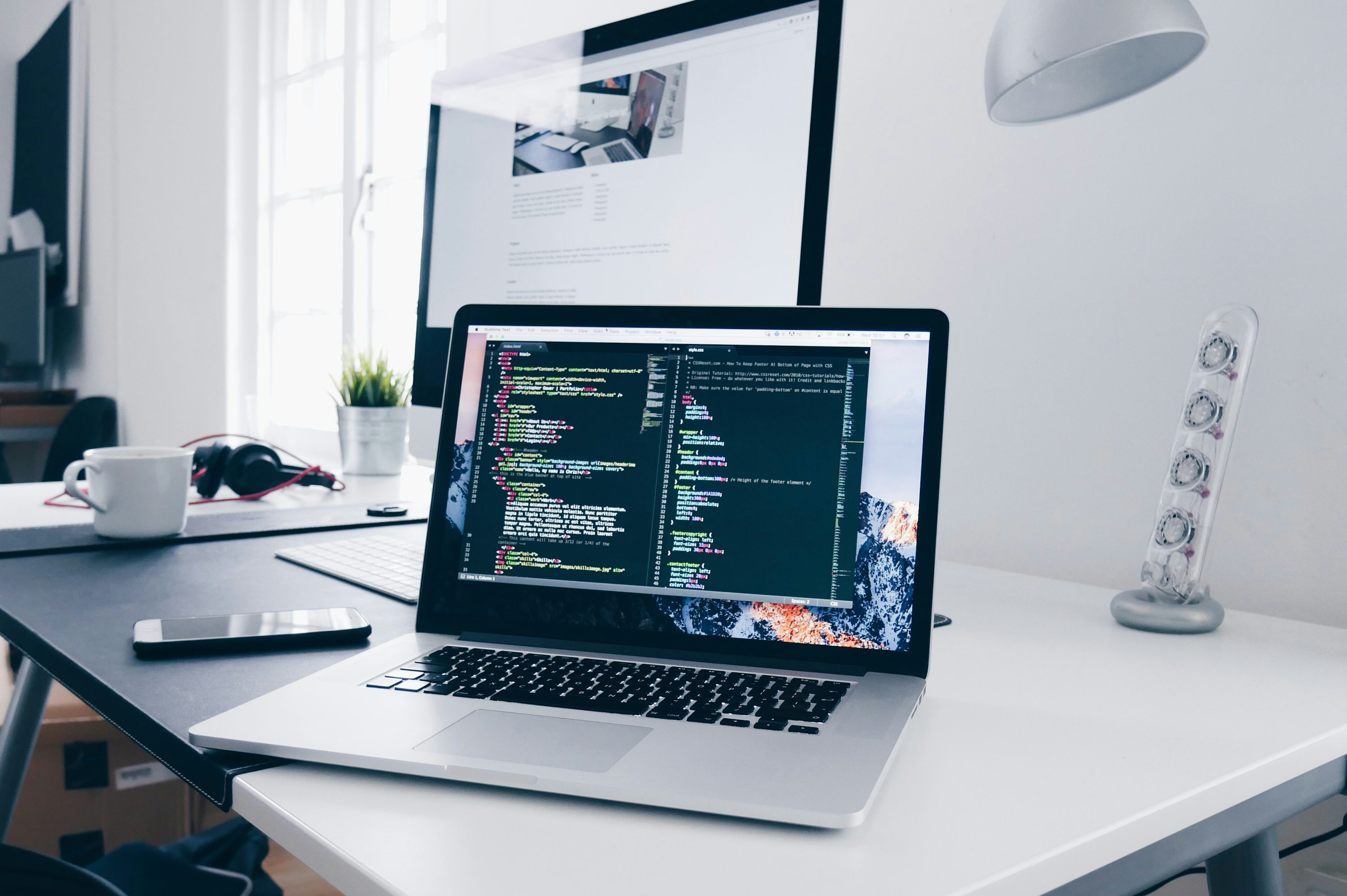 A computer screen of code